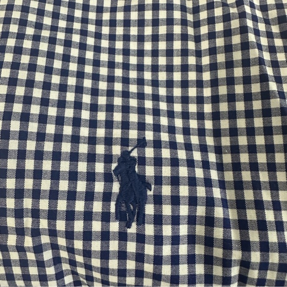 Polo Ralph Lauren Classic Fit Gingham Shirt In Navy Blue Men 3X $148 NWT Preppy - Picture 6 of 7